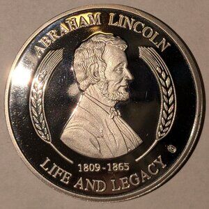 2008 Abraham Lincoln Life & Legacy Proof Coin – Gettysburg Address Tribute